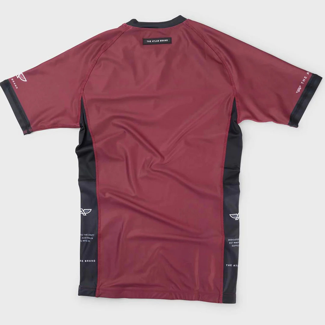 The Atlas Brand - Apex S1 Rashguard - Burgundy - Image 3