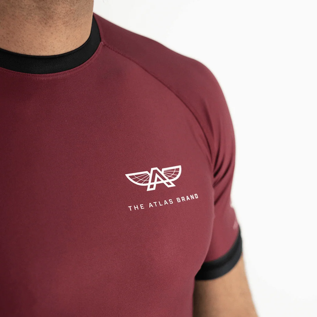 The Atlas Brand - Apex S1 Rashguard - Burgundy - Image 6