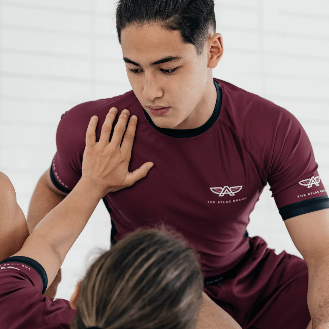 The Atlas Brand - Apex S1 Rashguard - Burgundy - Image 7