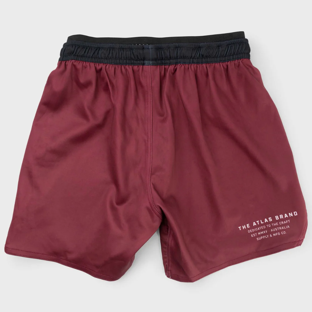 The Atlas Brand - Apex S1 Shorts - Burgundy - Image 3
