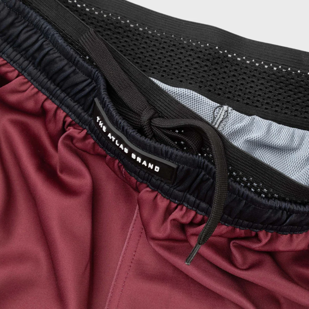 The Atlas Brand - Apex S1 Shorts - Burgundy - Image 4