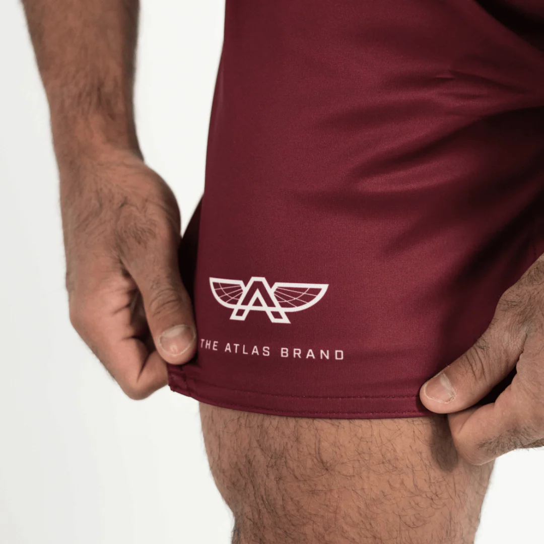 The Atlas Brand - Apex S1 Shorts - Burgundy - Image 6