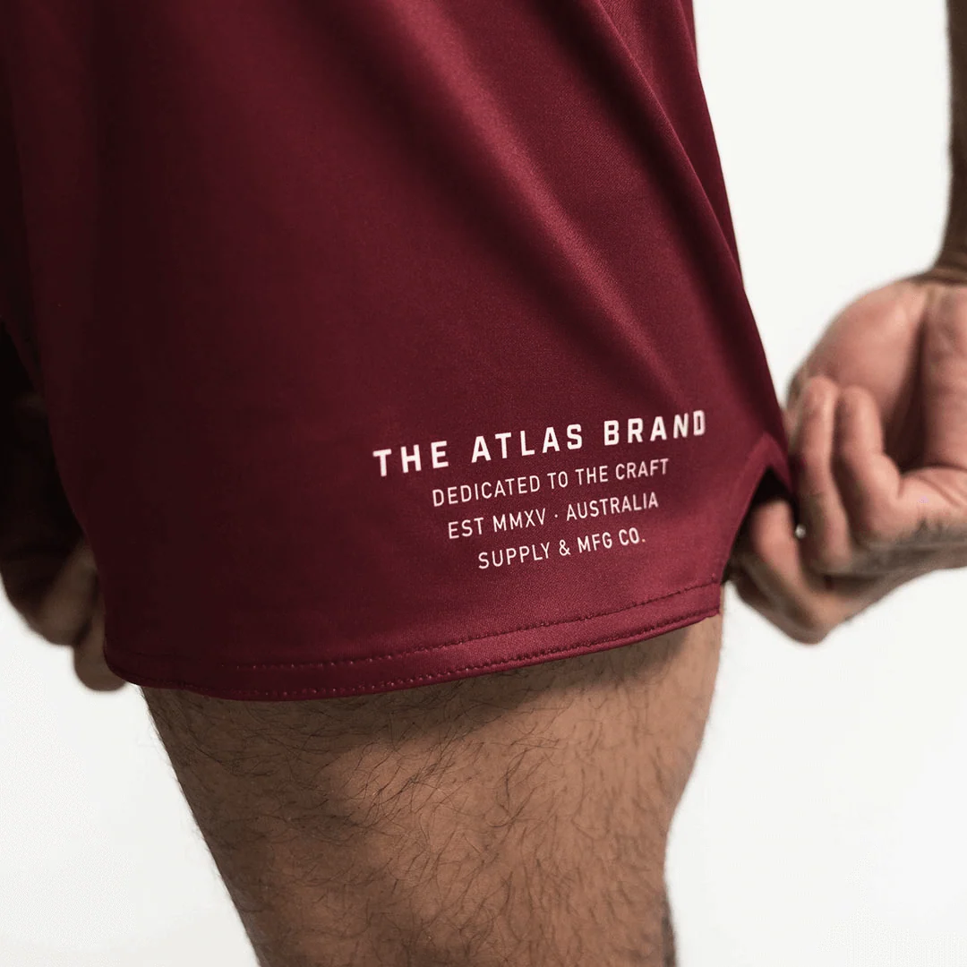 The Atlas Brand - Apex S1 Shorts - Burgundy - Image 7