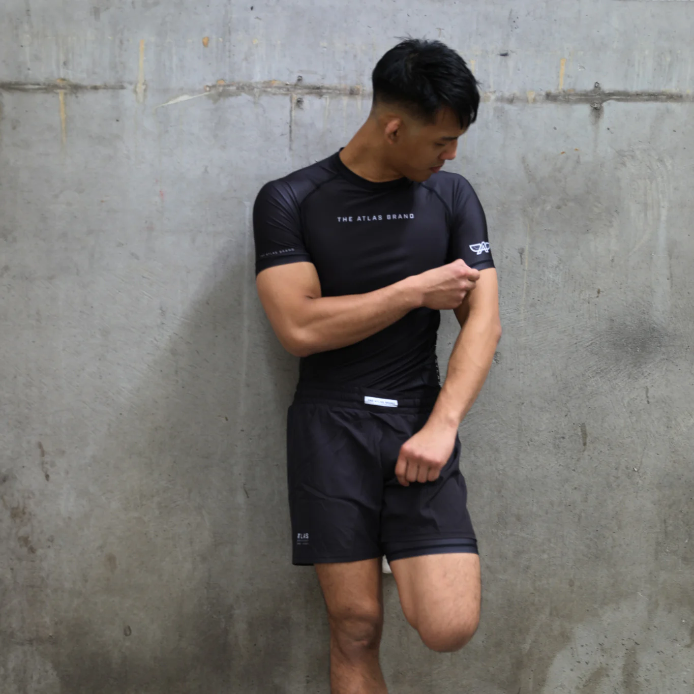 The Atlas Brand - Hybrid Grappling Shorts - Black - Image 7