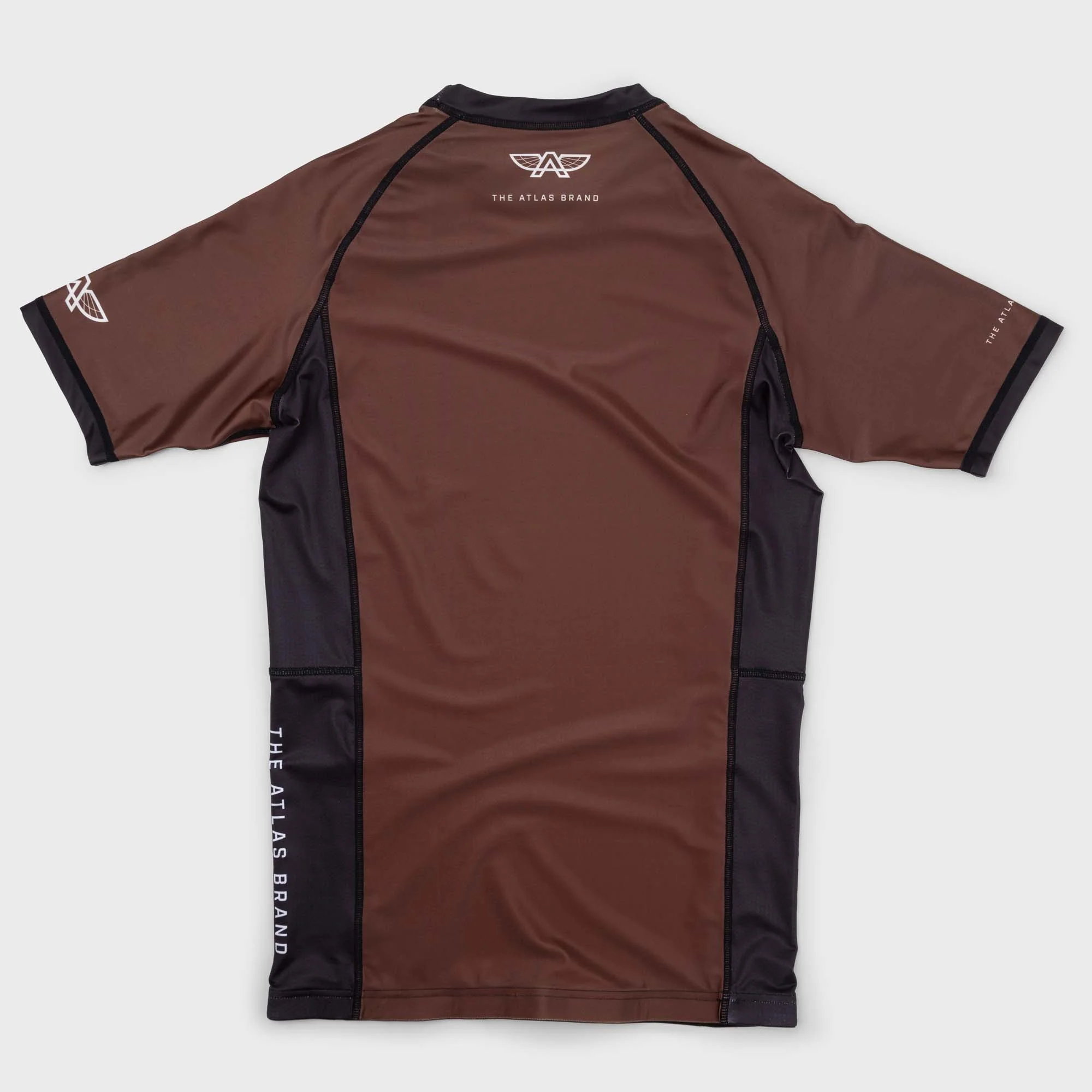 The Atlas Brand - Ranked BJJ Rash Guard - Brown - Image 4