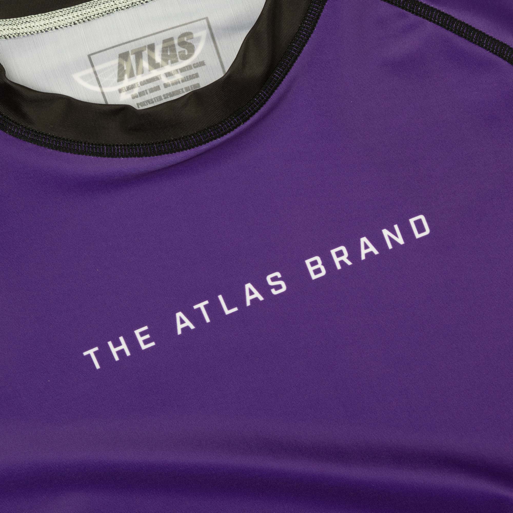 The Atlas Brand - Ranked BJJ Rash Guard - Purple - Image 3